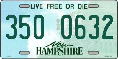 NH license plate 3500632