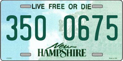 NH license plate 3500675