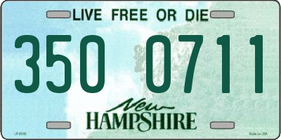 NH license plate 3500711