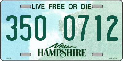 NH license plate 3500712