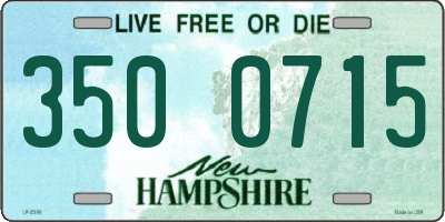 NH license plate 3500715