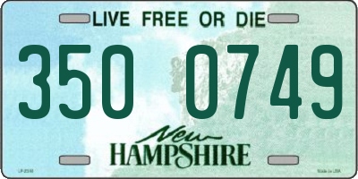 NH license plate 3500749