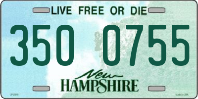 NH license plate 3500755