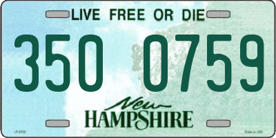 NH license plate 3500759