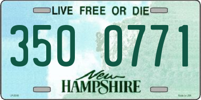 NH license plate 3500771
