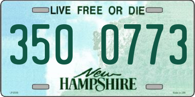 NH license plate 3500773