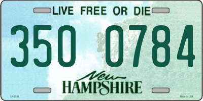 NH license plate 3500784
