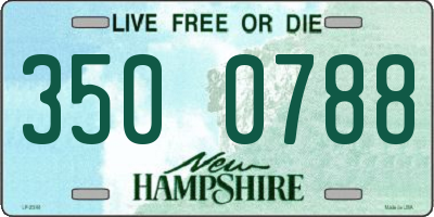 NH license plate 3500788