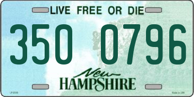NH license plate 3500796