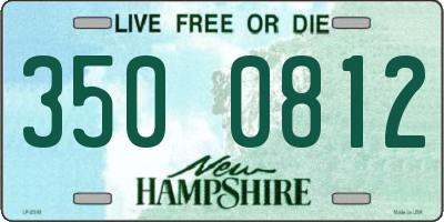 NH license plate 3500812