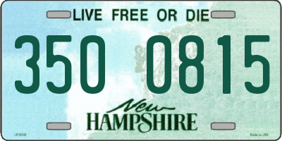 NH license plate 3500815