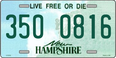 NH license plate 3500816