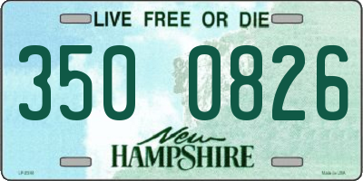 NH license plate 3500826