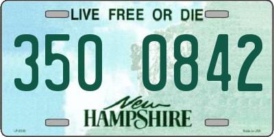 NH license plate 3500842