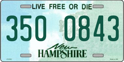 NH license plate 3500843