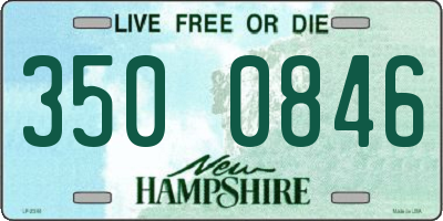 NH license plate 3500846