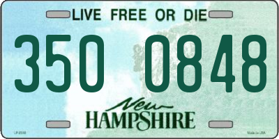 NH license plate 3500848