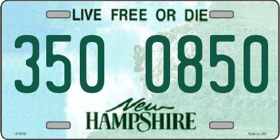 NH license plate 3500850