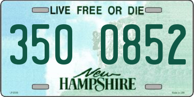 NH license plate 3500852