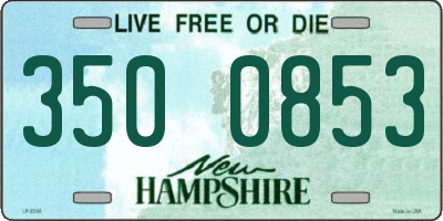 NH license plate 3500853