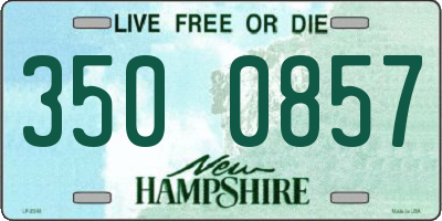 NH license plate 3500857