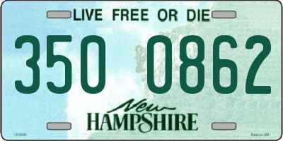 NH license plate 3500862