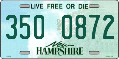 NH license plate 3500872