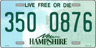 NH license plate 3500876