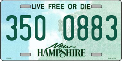 NH license plate 3500883