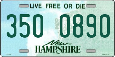 NH license plate 3500890