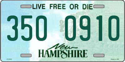 NH license plate 3500910