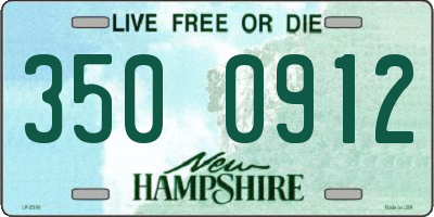 NH license plate 3500912