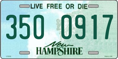 NH license plate 3500917