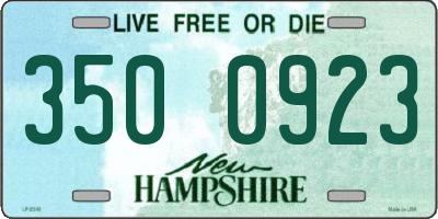NH license plate 3500923