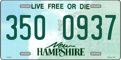 NH license plate 3500937