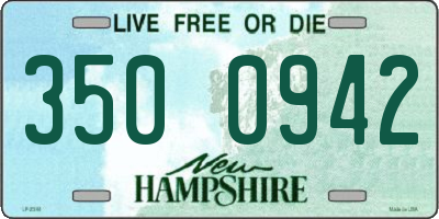 NH license plate 3500942