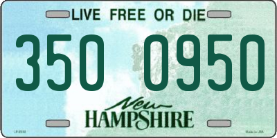 NH license plate 3500950