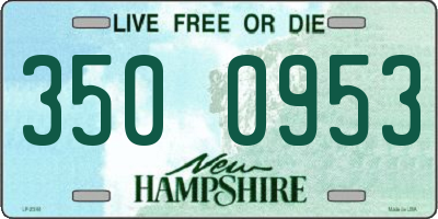 NH license plate 3500953