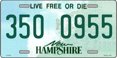 NH license plate 3500955