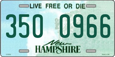 NH license plate 3500966