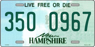 NH license plate 3500967