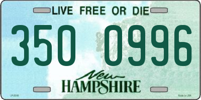 NH license plate 3500996