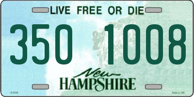 NH license plate 3501008