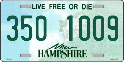 NH license plate 3501009