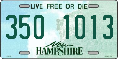 NH license plate 3501013