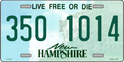 NH license plate 3501014