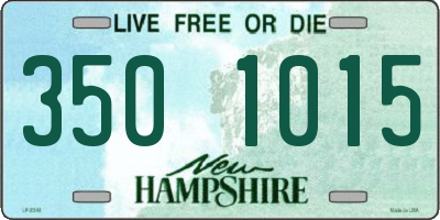NH license plate 3501015