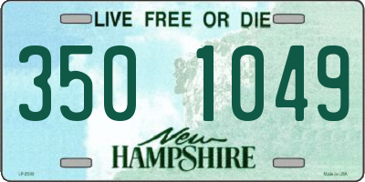 NH license plate 3501049