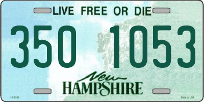 NH license plate 3501053