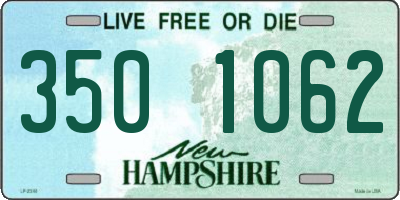 NH license plate 3501062